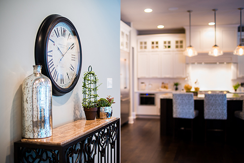 Interior detail of a model home